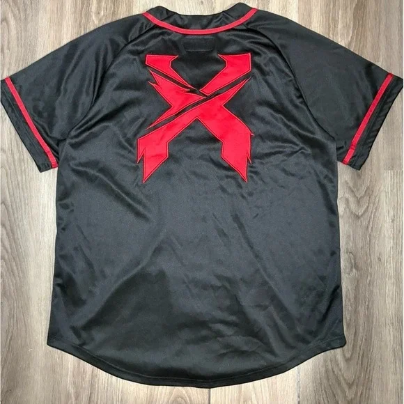 Excision Headbanger Baseball Jersey Tour Men's L EDM Electronic Music DJ T-Rex - Picture 7 of 7